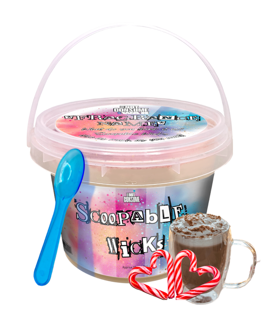 Hug in a cup Scoopable Wax: Peppermint Mocha Scent by GlitterWicks