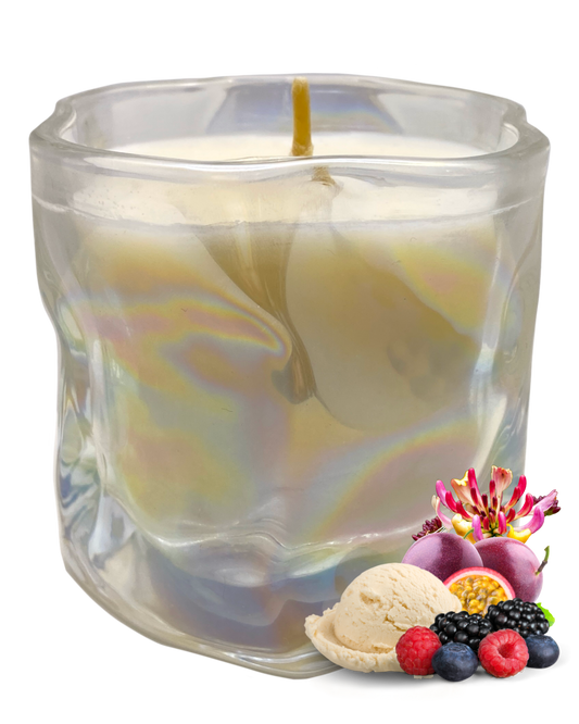 Pixie Dust Candle: Orange, Berries & HoneySuckle & Woods Scent by GlitterWicks