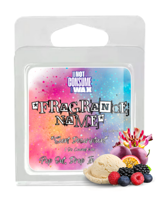Pixie Dust Mini Wax Melt: Orange, Berries & HoneySuckle & Woods Scent by GlitterWicks