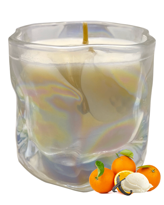 Summer Dreamsicle Candle: Orange Vanilla Scent by GlitterWicks