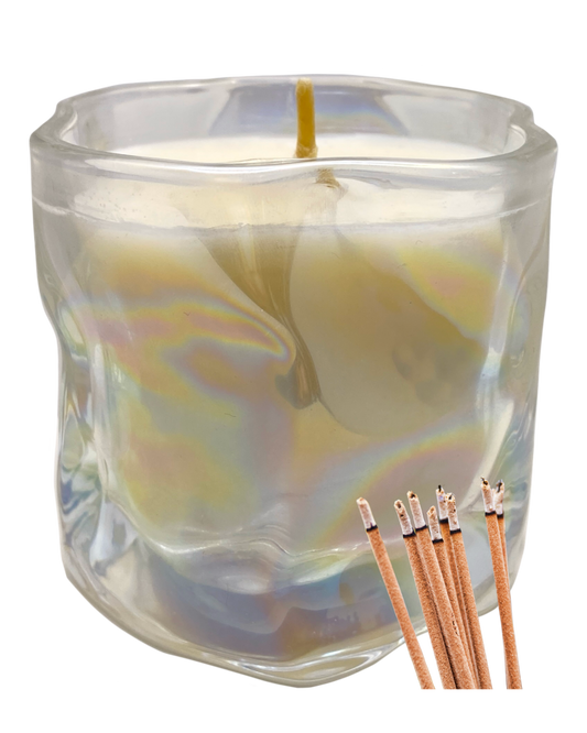 Smoke Shop Candle: Nag Champa Scent by GlitterWicks