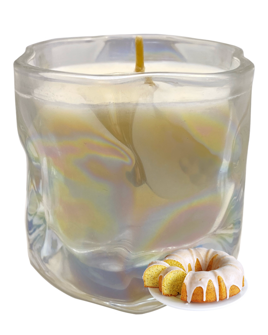 Baked Lemon Kisses Candle: Lemon Pound Cake Scent by GlitterWicks