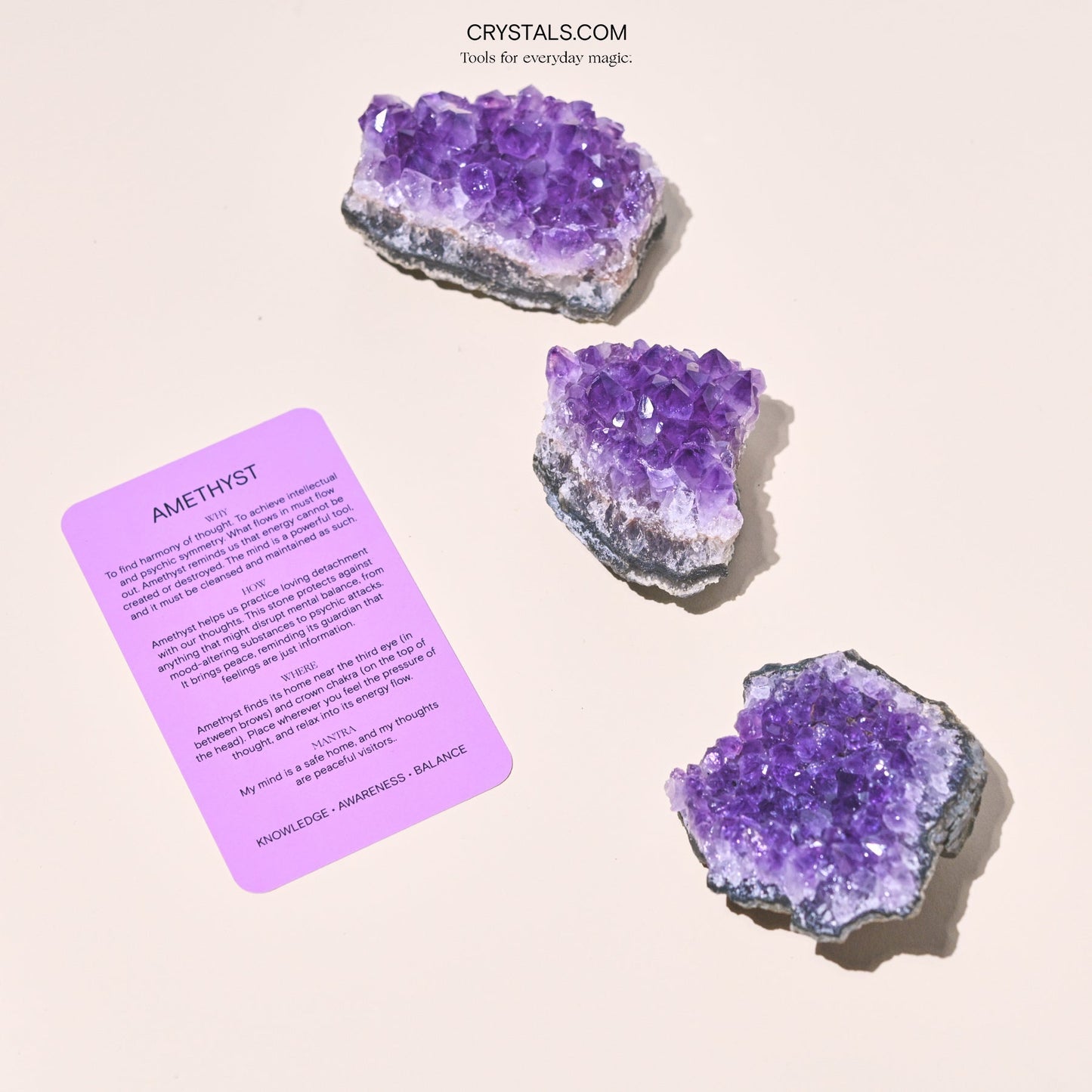 Brazilian Amethyst Cluster - GlitterWicks