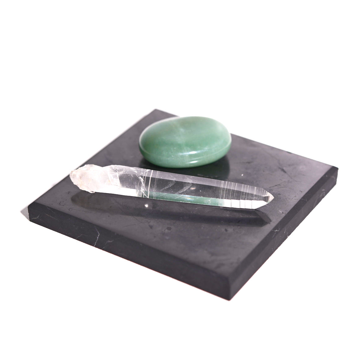 Shungite Square Plate 4 Inch - GlitterWicks