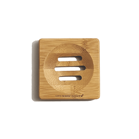 Small Square Bamboo Soap Dish